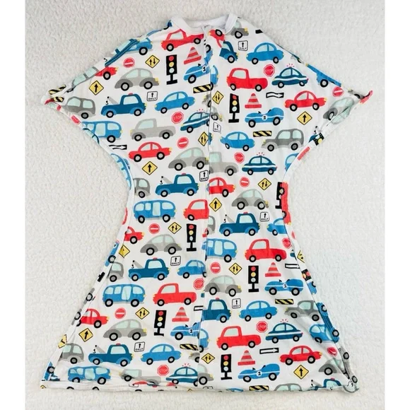 SLEEPING BABY • White/Multi Busy Town Zipadee-Zip Swaddle Transition Sleep Sack - Picture 2 of 13